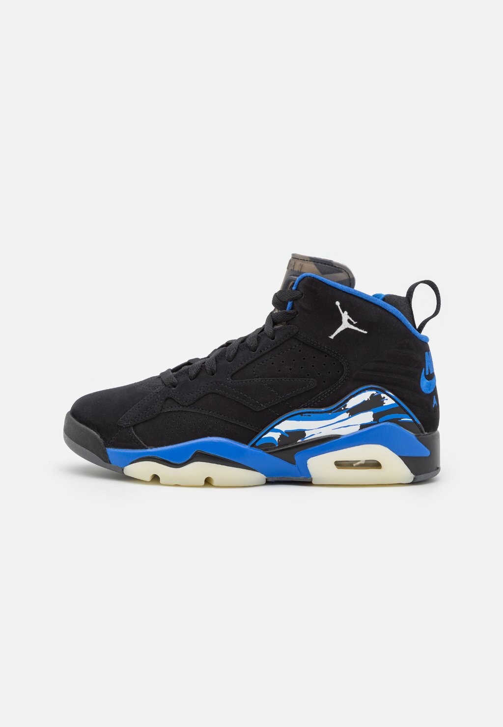 

Высокие кеды ИОРДАН Jordan, черный/белый/varsity royal/муслин/серый железо