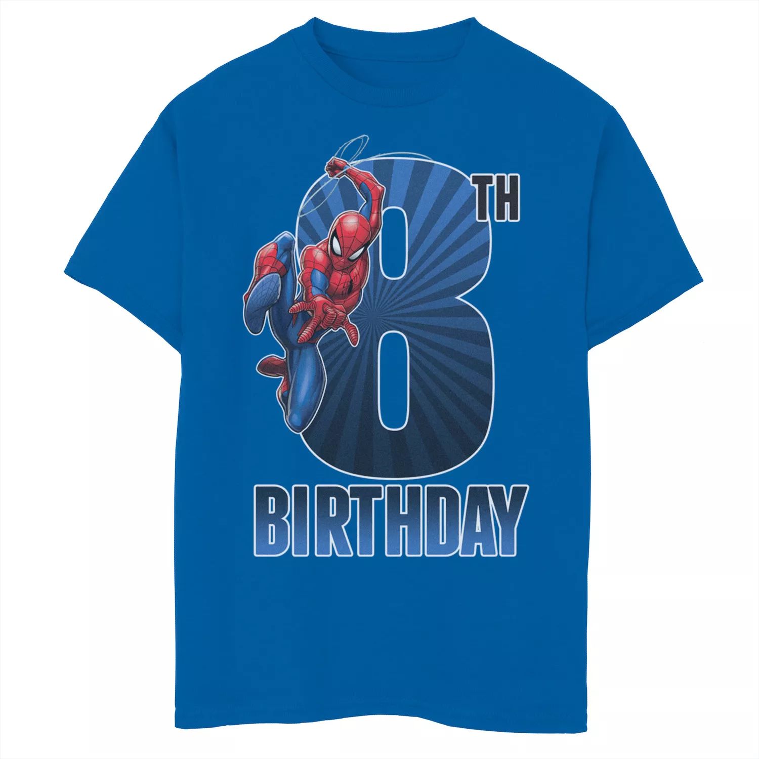 Футболка с изображением «Человека-паука Marvel» на 8-й день рождения для мальчиков 8–20 лет Marvel футболка с изображением рожденного февраля 1950 года ограниченный выпуск подарки на 70 й день рождения футболка