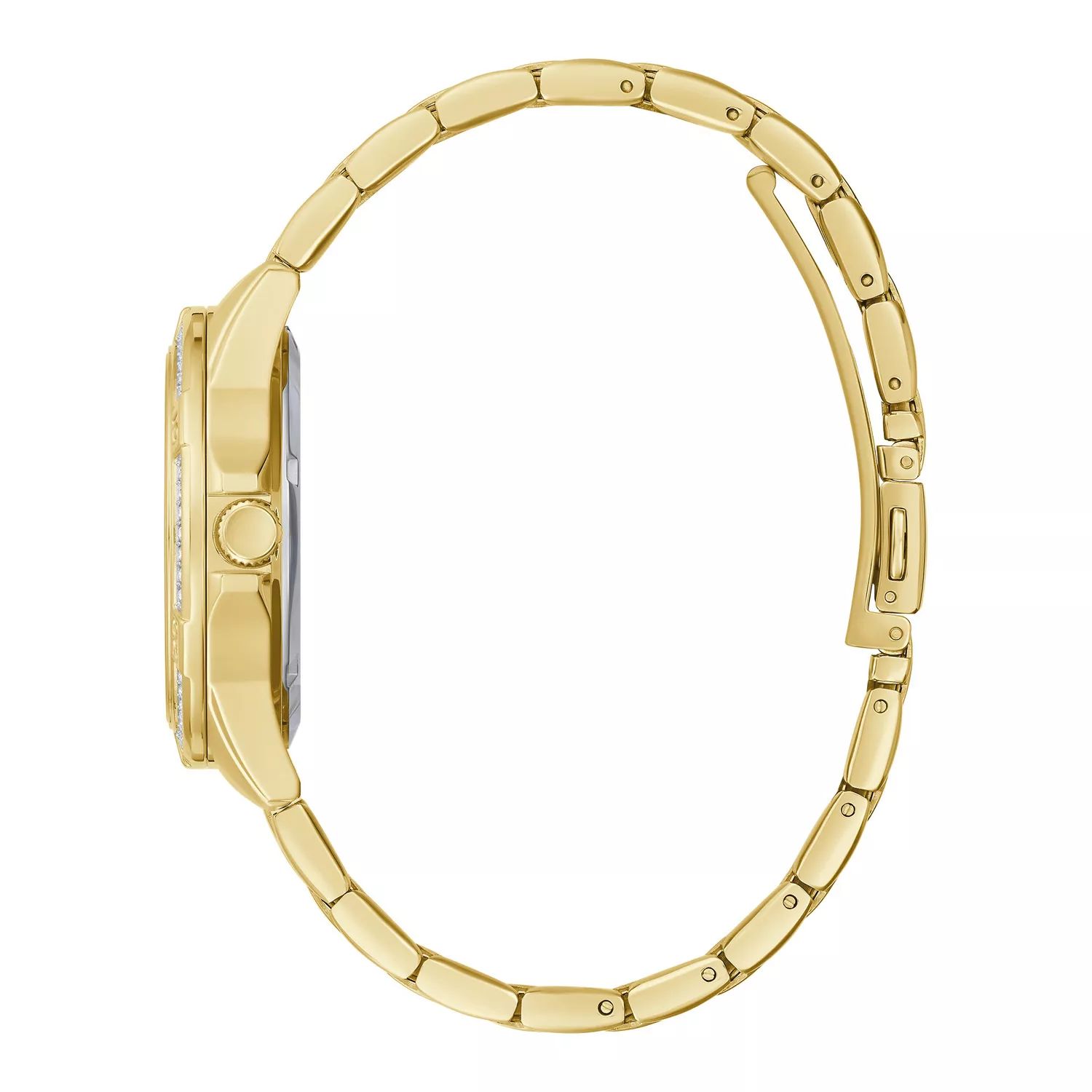 цена Женские часы Aqualuxx Crystal Accent золотистого цвета с браслетом - 44M116 Caravelle by Bulova