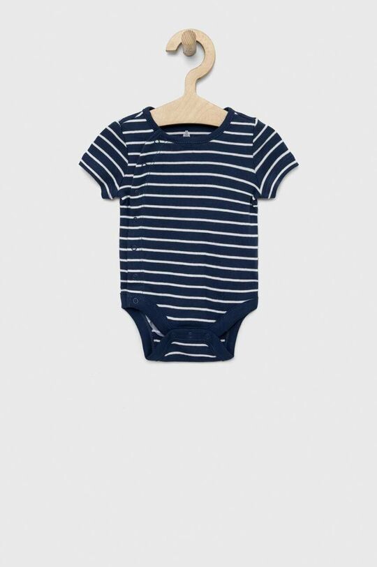 

Хлопковое боди для новорожденных Gap, темно-синий