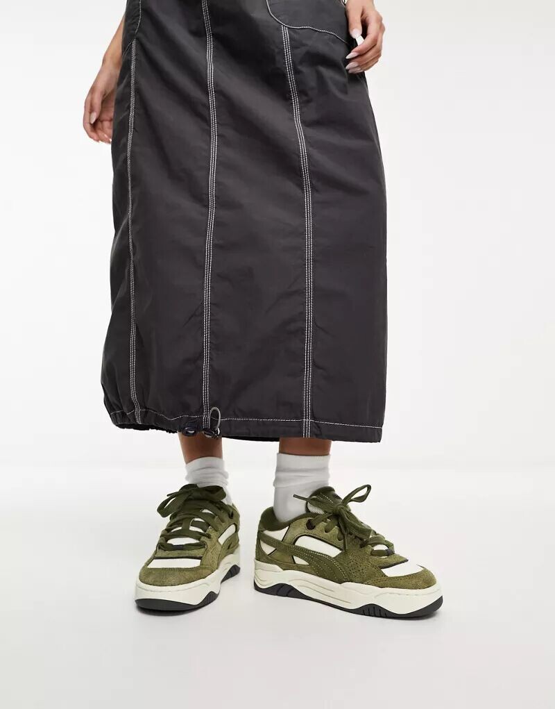 

Кроссовки PUMA 180 белого и хаки цвета