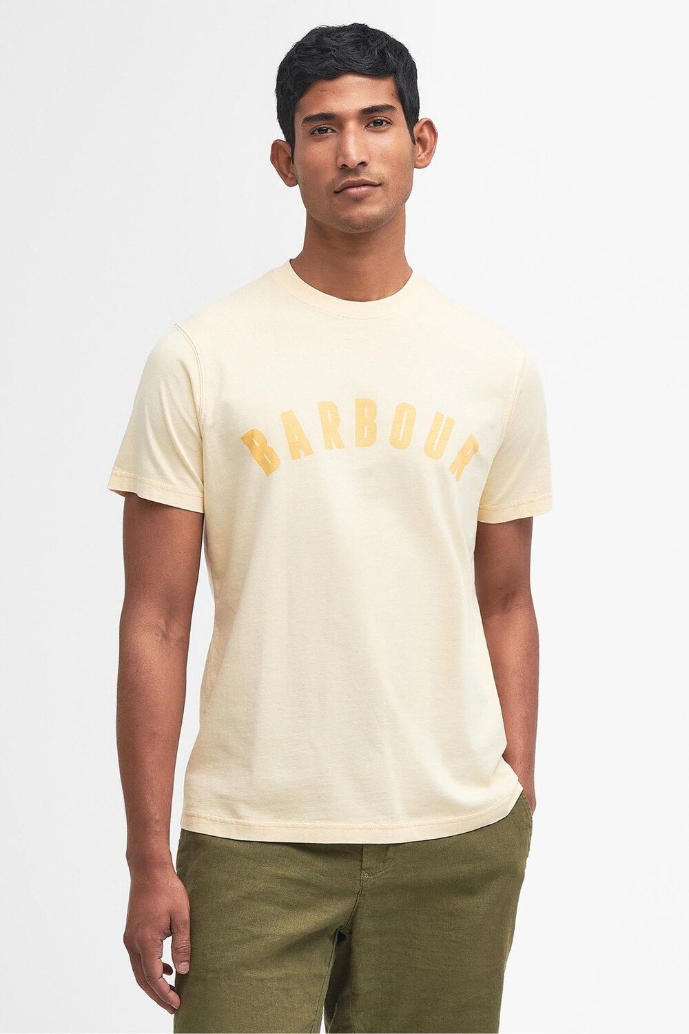 

Футболка с логотипом Terra Dye из 100% хлопка Barbour, желтый
