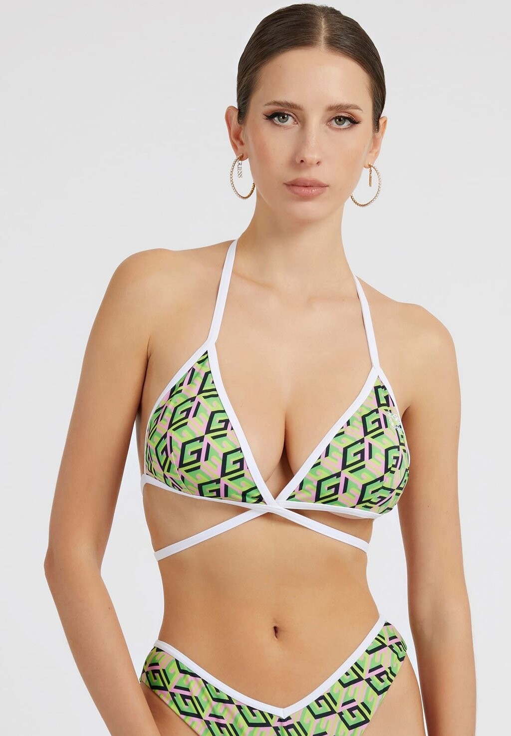 

Верх бикини TRIANGEL MIT G-CUBE-LOGO Guess, цвет grün