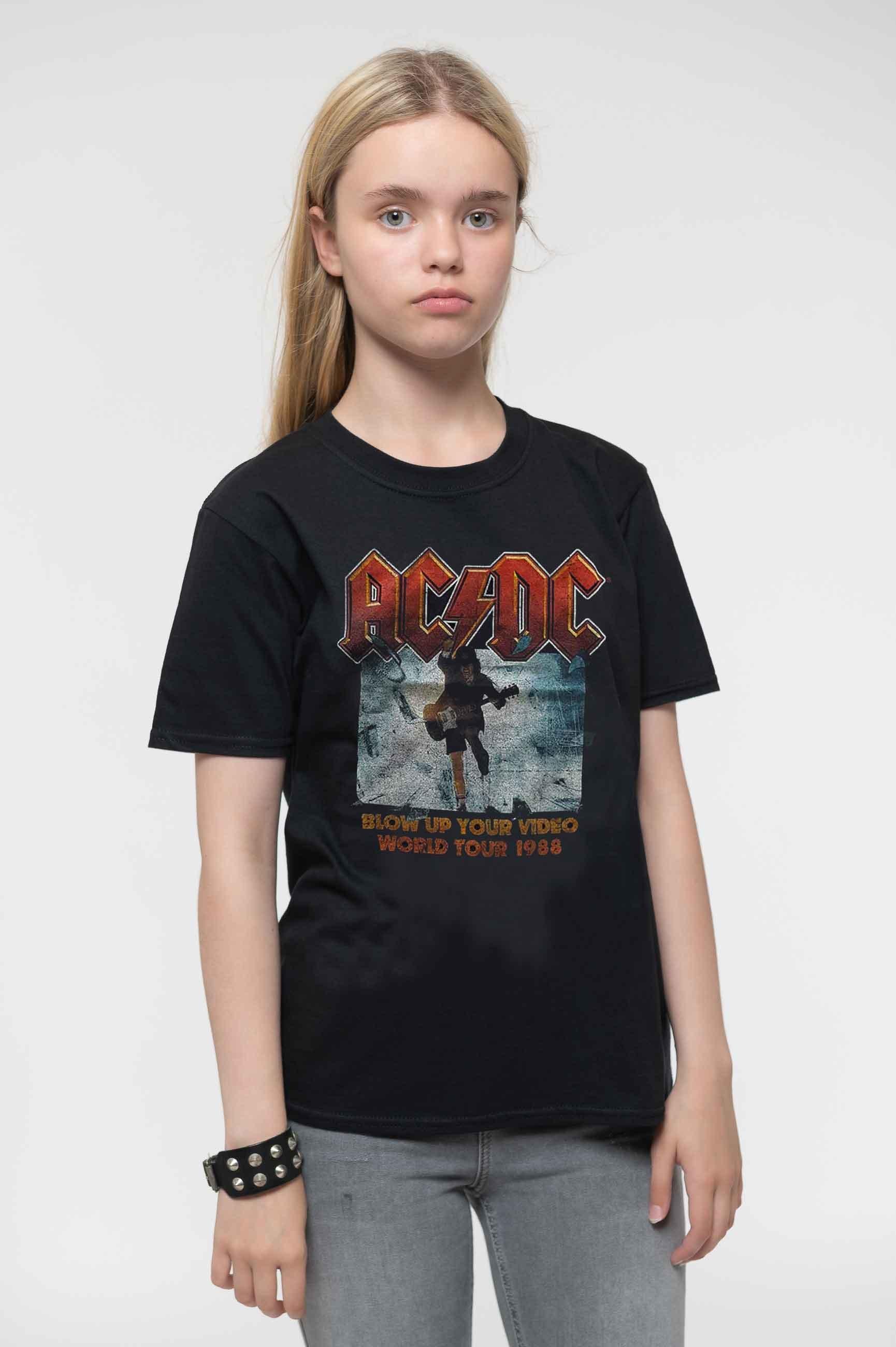 Взорви свою футболку с видео AC/DC, черный