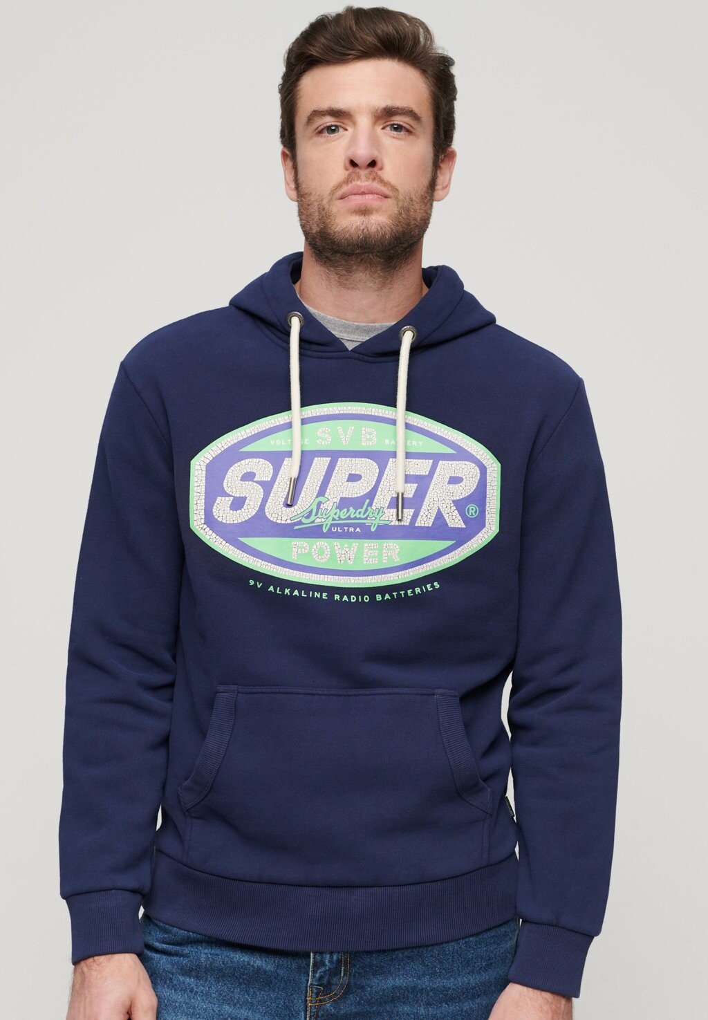 

Толстовка GASOLINE WORKWEAR GRAPHIC Superdry, синий