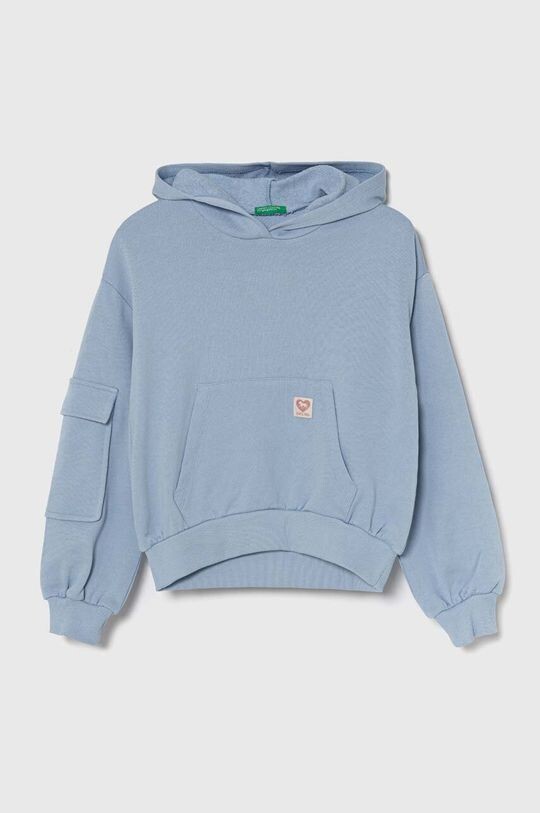 

Детская хлопковая толстовка United Colors of Benetton, синий