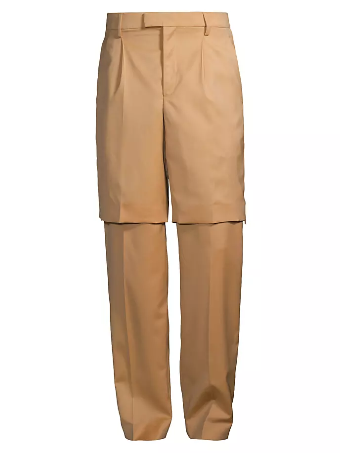 Индивидуальные шерстяные брюки Vtmnts, цвет salted caramel