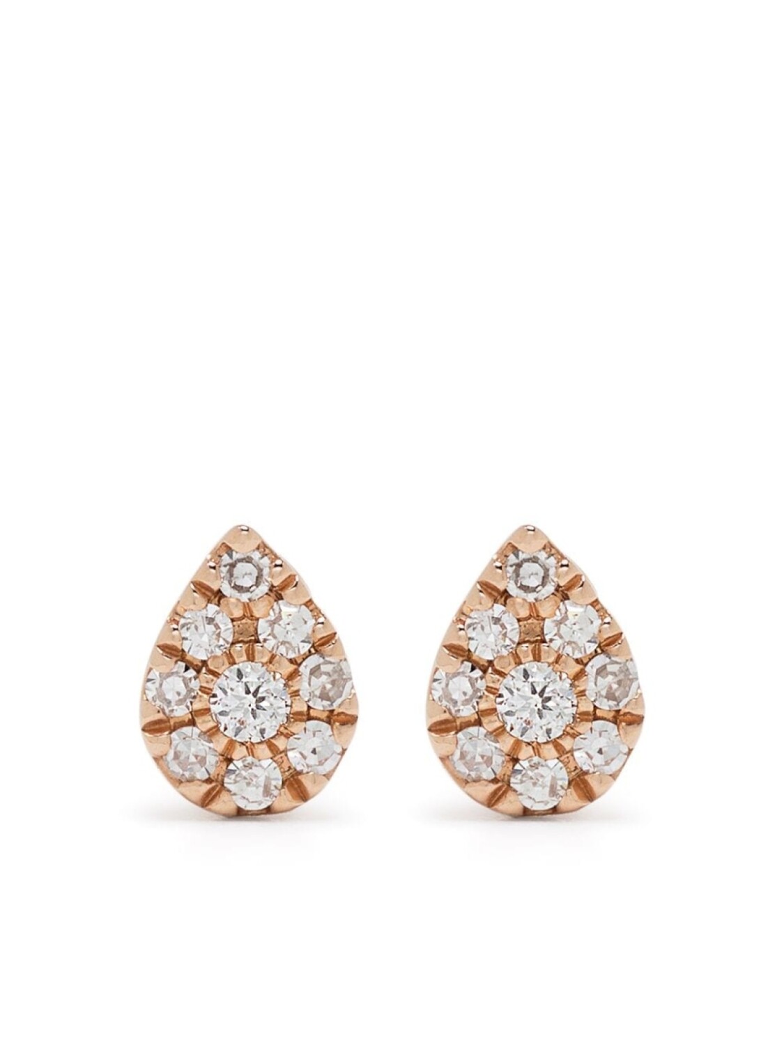 

Серьги Pear из розового золота с бриллиантами Djula, розовый