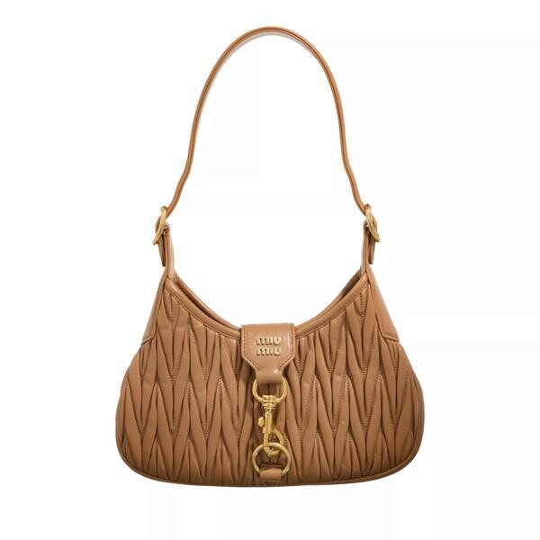

Сумка mateless nappa leather bag Miu Miu, коричневый