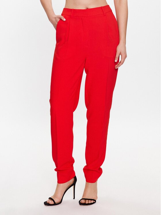 Тканевые брюки узкого кроя Bruuns Bazaar, красный тканевые брюки узкого кроя bruuns bazaar красный