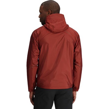 защита amplifi fuse jacket жилет размер m Куртка-дождевик Helium мужская Outdoor Research, цвет Brick