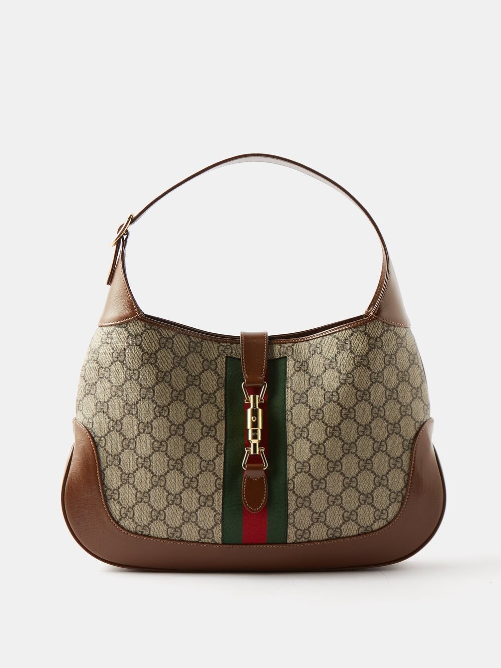 

Холщовая сумка jackie 1961 gg-supreme среднего размера Gucci, бежевый