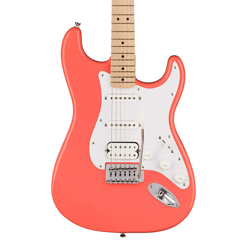 

Электрогитара Squier Sonic Stratocaster HSS - Maple Fingerboard, White Pickguard, Tahitian Coral