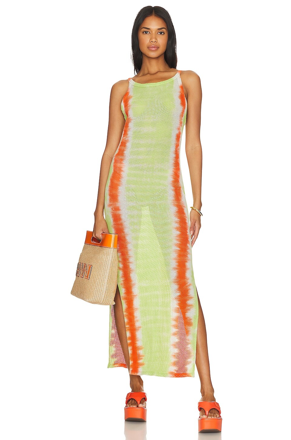 

Платье YEAR OF OURS Lounge Coverup, цвет Kiwi Tie Dye