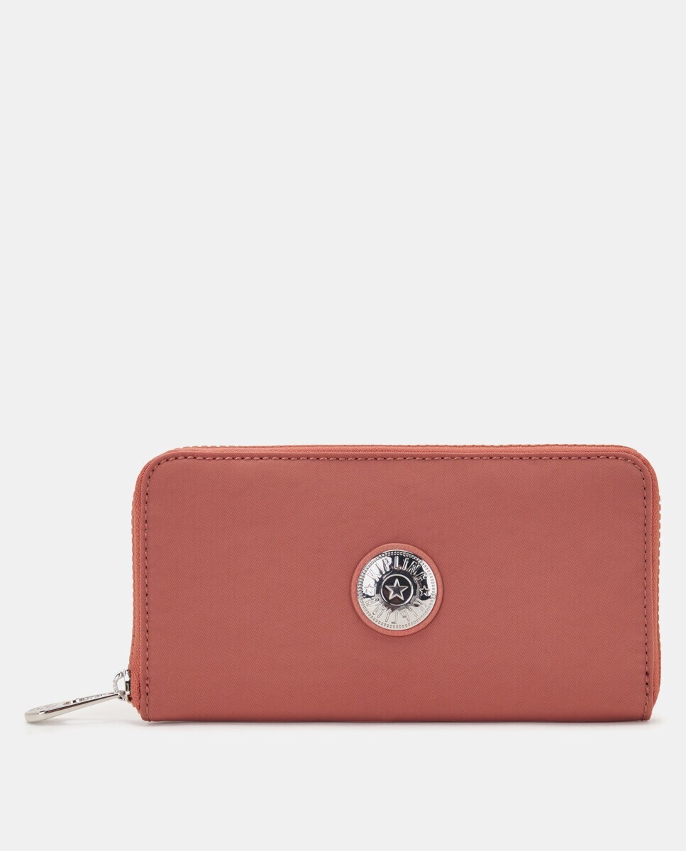

Большой розовый кошелек на молнии Kipling, розовый