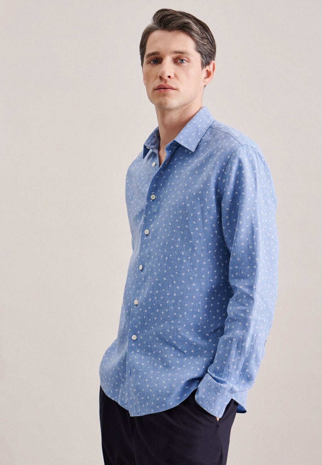 

Рубашка CASUAL SCHWARZE ROSE Seidensticker, цвет light blue