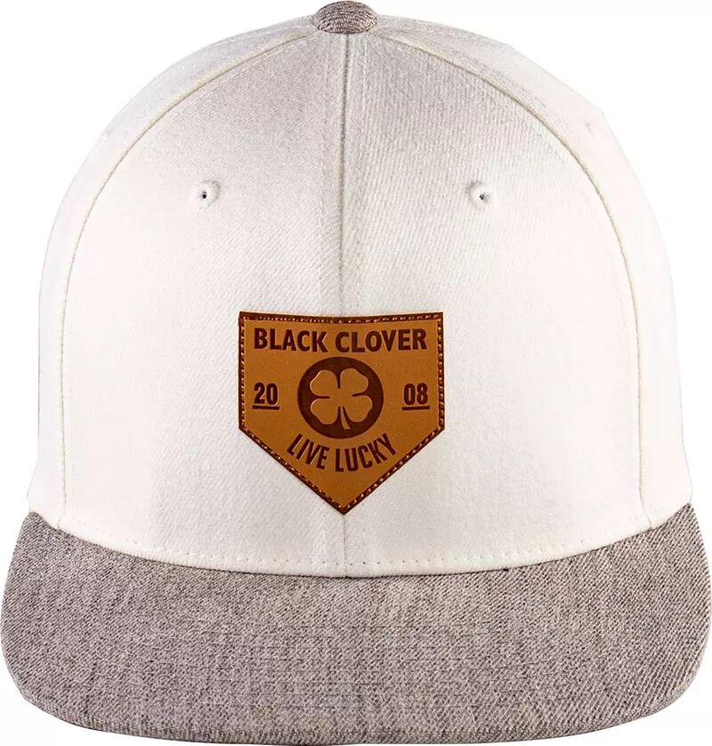 цена Шляпа с плоскими полями Black Clover + кожаной нашивкой Rawlings, белый/серый