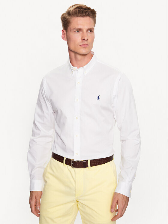 

Рубашка узкого кроя Polo Ralph Lauren, белый