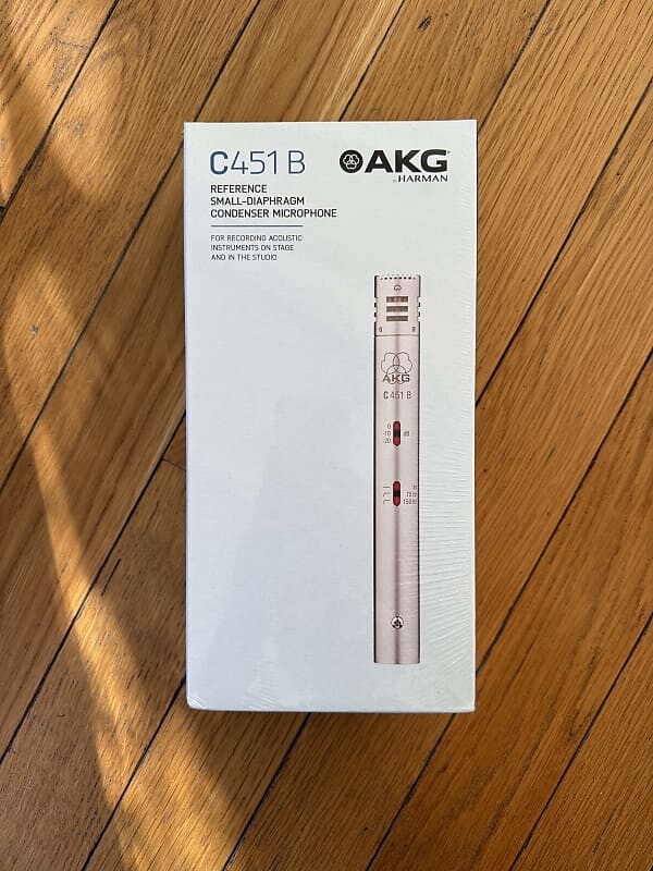 

Микрофон AKG C451B Small Diaphragm Cardioid Condenser Microphone