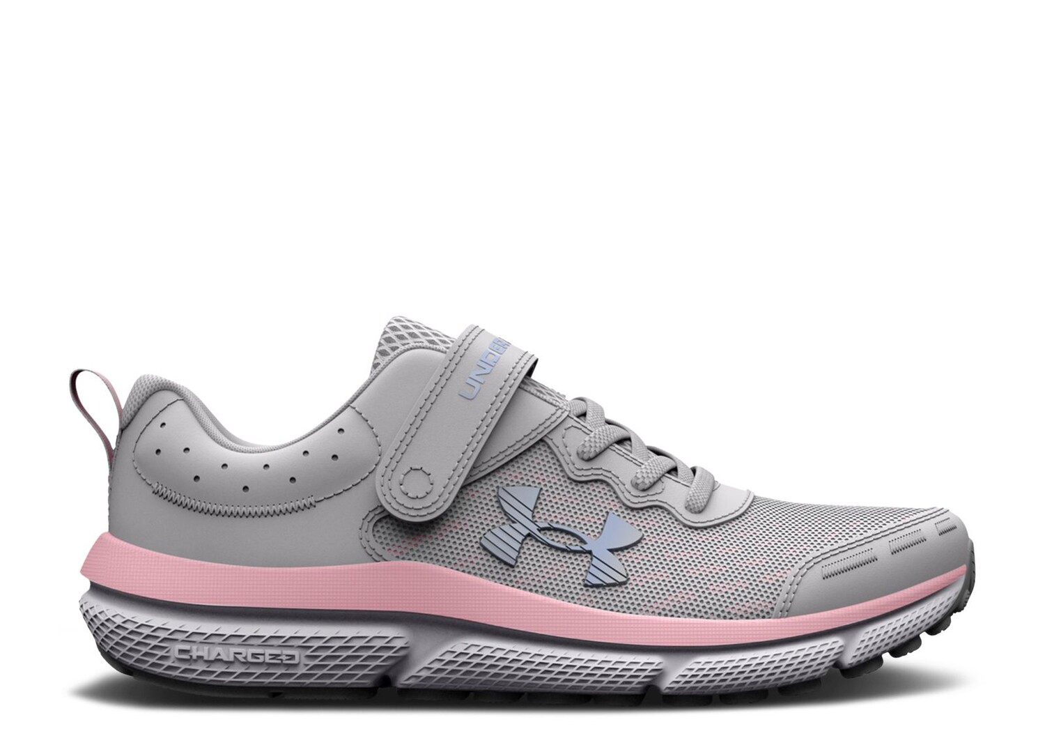 

Кроссовки Under Armour Assert 10 Ac Ps Wide 'Halo Grey Pink Sugar', серый