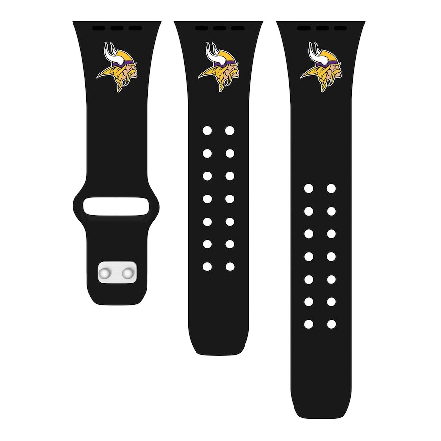 

Ремешок для часов Artinian Minnesota Vikings, черный