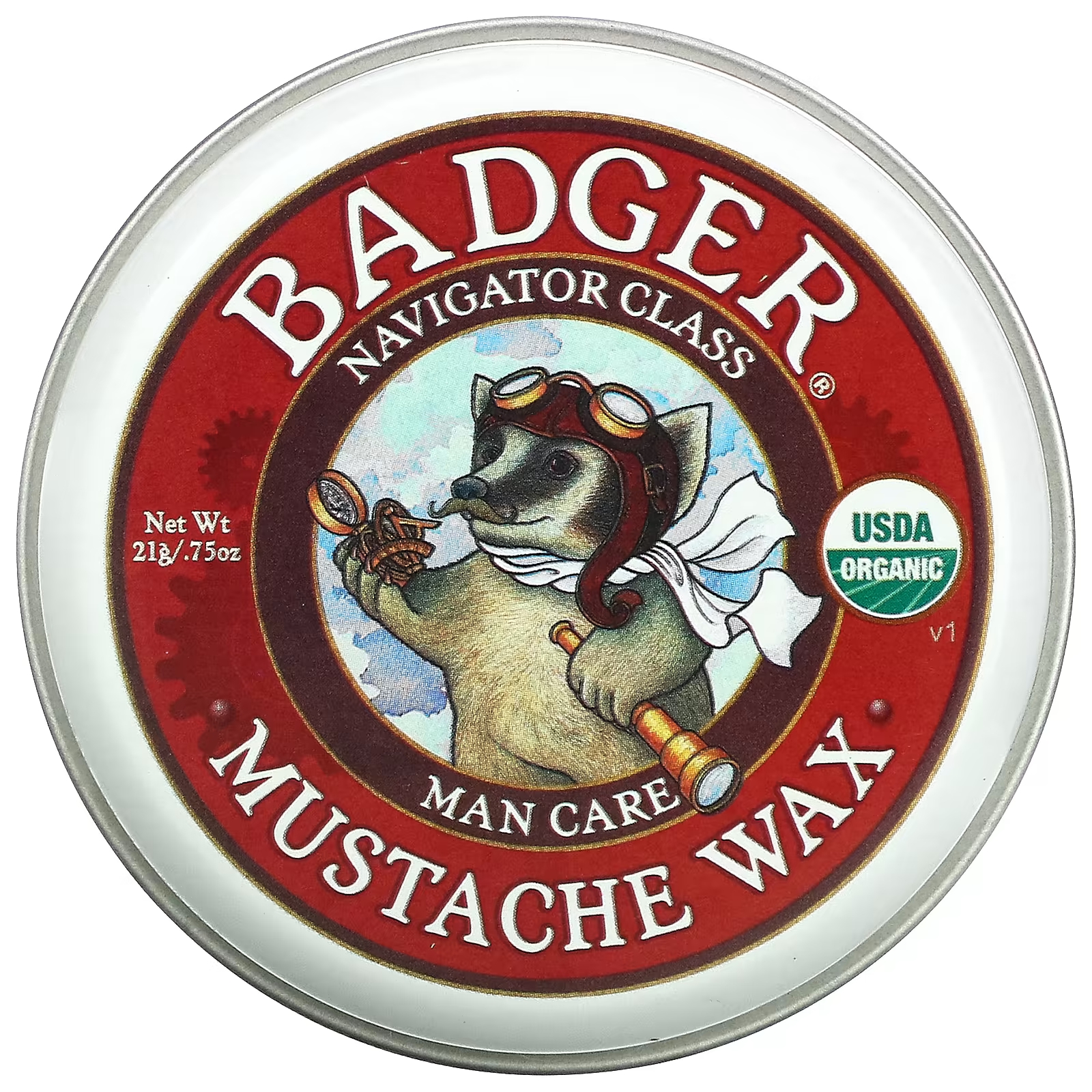 цена Воск для усов Badger Company органический