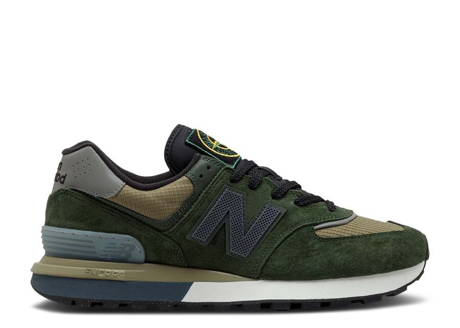 

Кроссовки New Balance Stone Island X 574 Legacy, цвет Dark Green