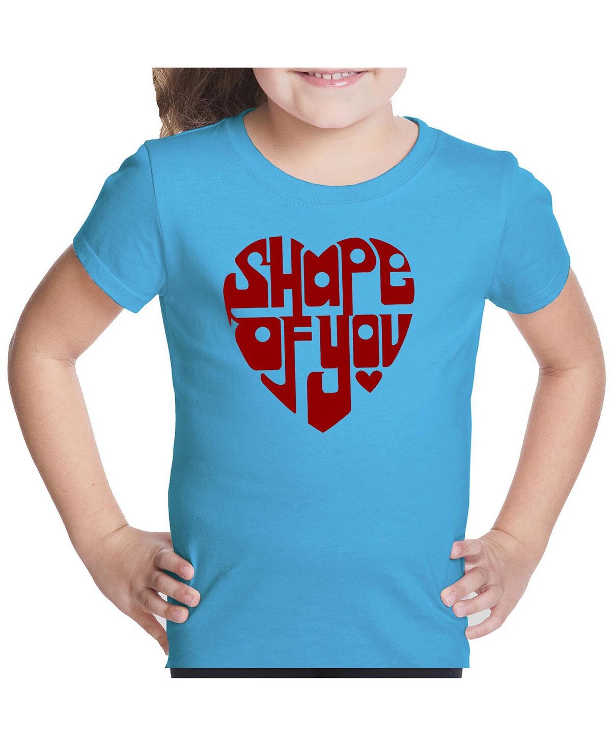 

Футболка Big Girl с надписью Word Art — Shape of You LA Pop Art