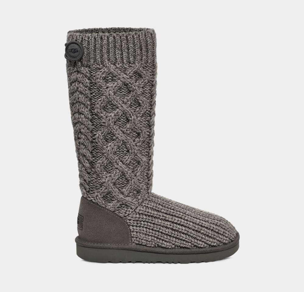 

Сапоги Classic Cardi Cabled Knit UGG, серый