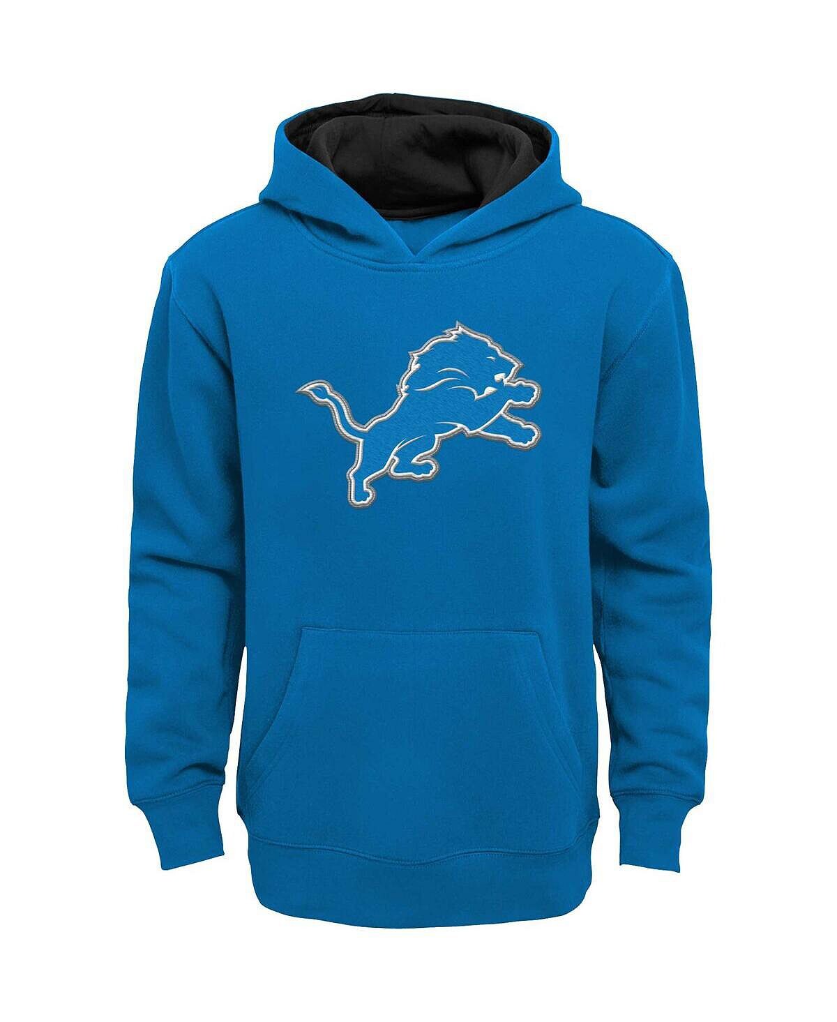 

Синий пуловер с капюшоном Big Boys Detroit Lions Prime Outerstuff