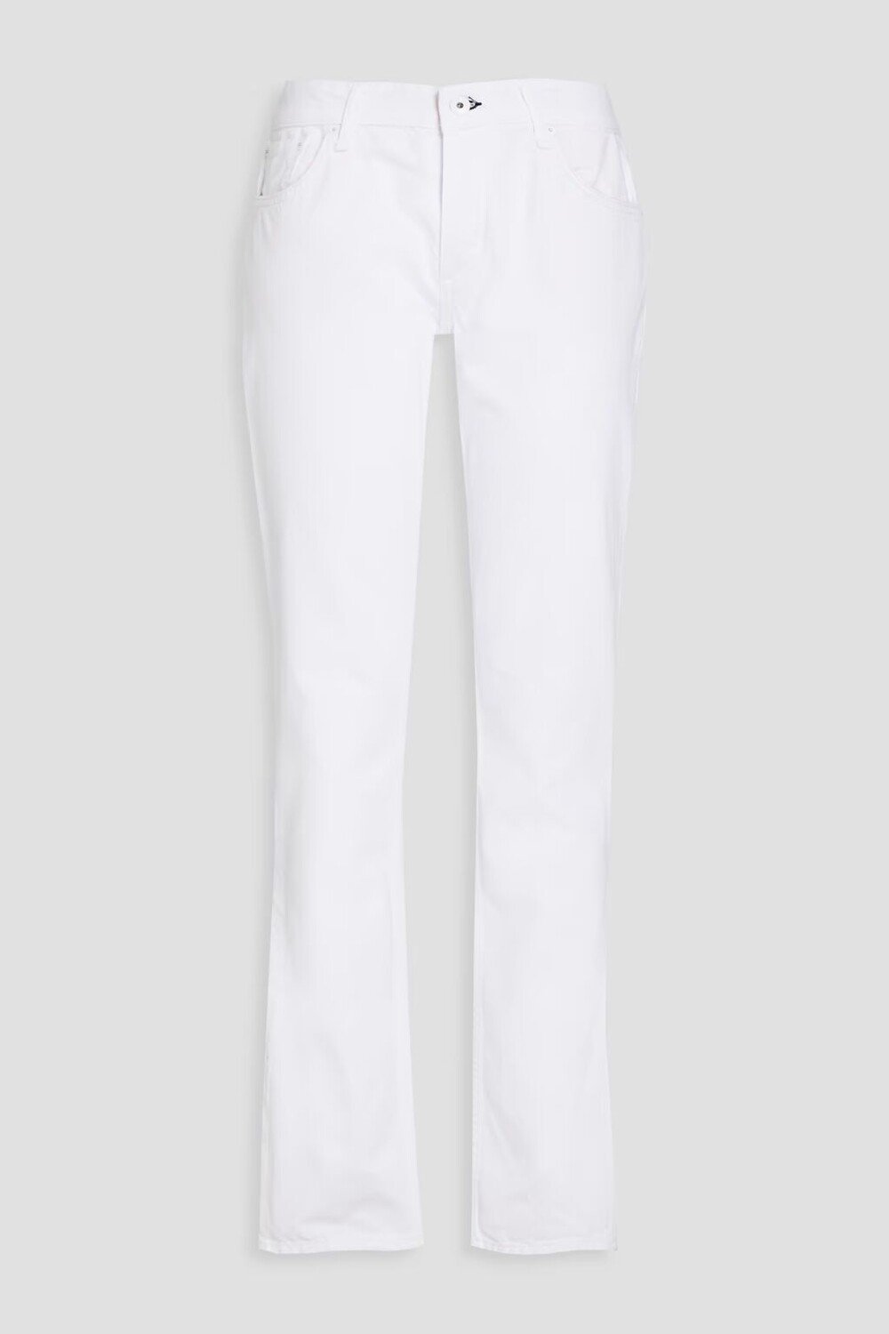 

Прямые джинсы с низкой посадкой Rag & Bone, белый