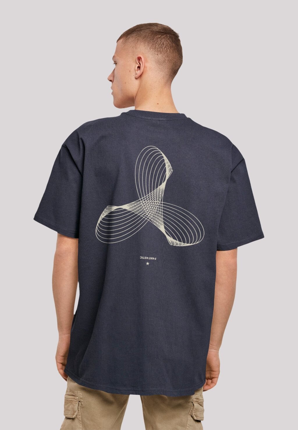 

Футболка с принтом GEOMETRICS F4NT4STIC, цвет navy