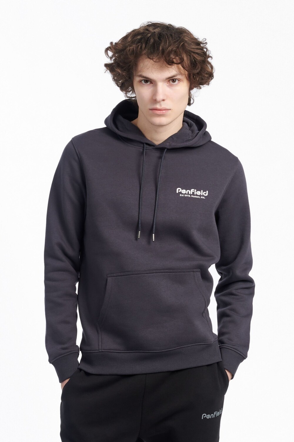 

Серое худи Hudson с надписью Penfield, серый