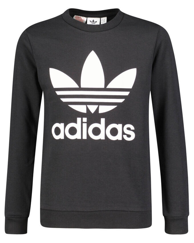 

Толстовка с изображением трилистника Adidas Originals, черный