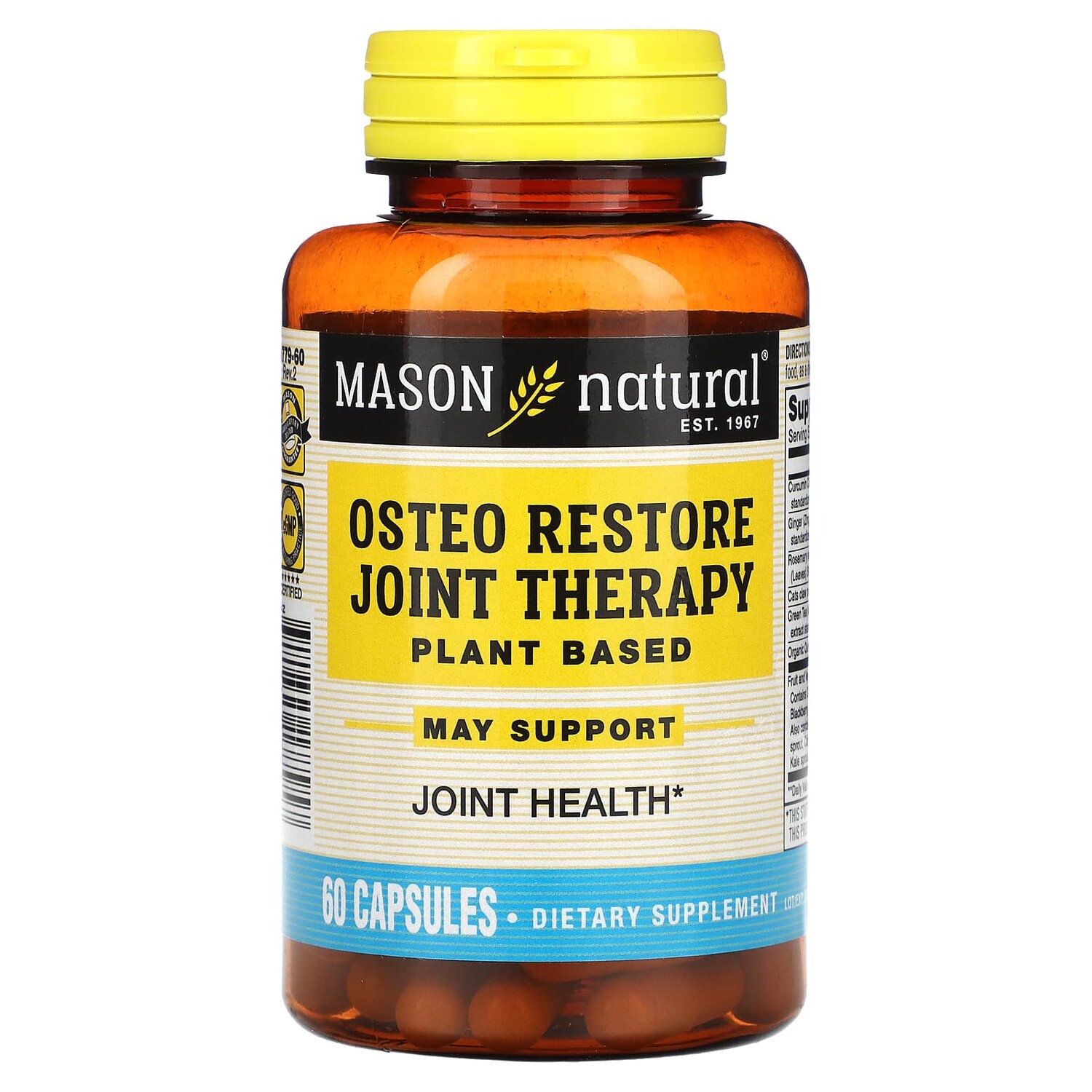 

Osteo Restore Joint Therapy, 60 капсул, Mason Natural