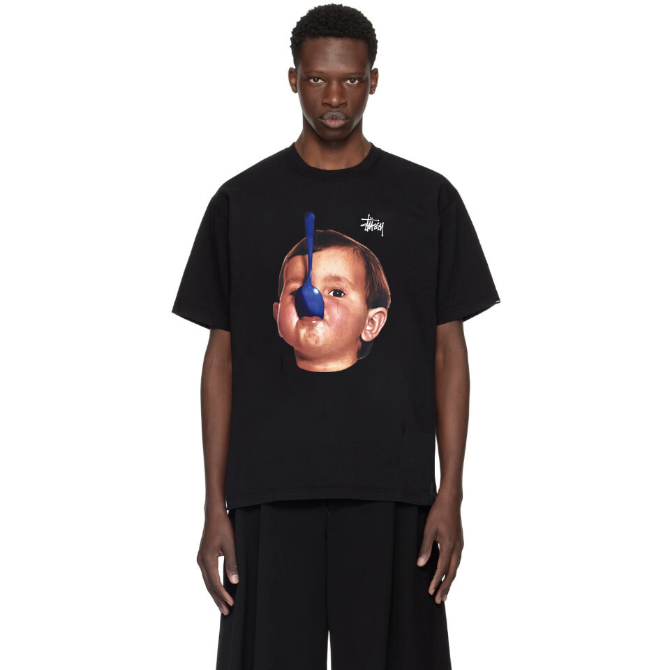 

Футболка унисекс черная Stussy, черный