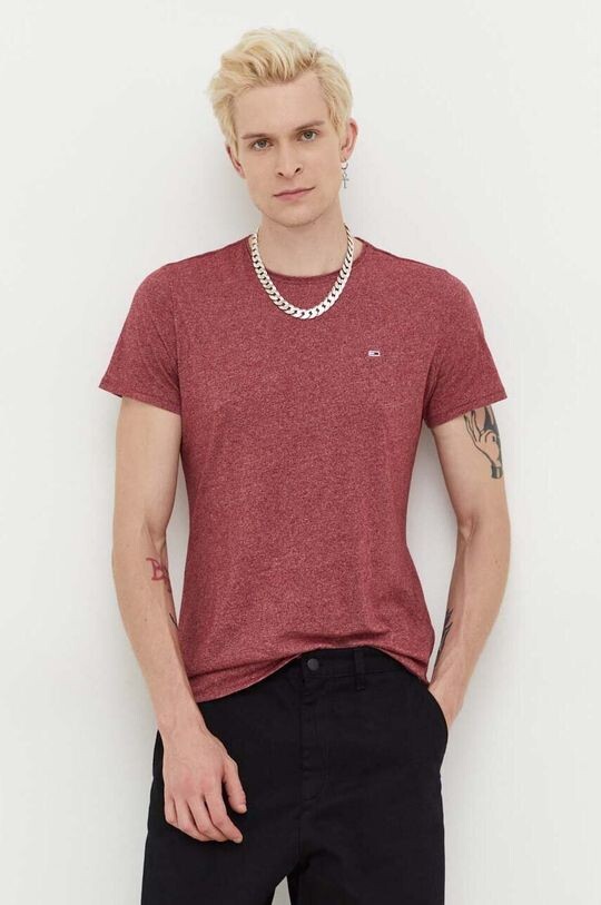 

Футболка Томми Джинс Tommy Jeans, бордовый, Красный