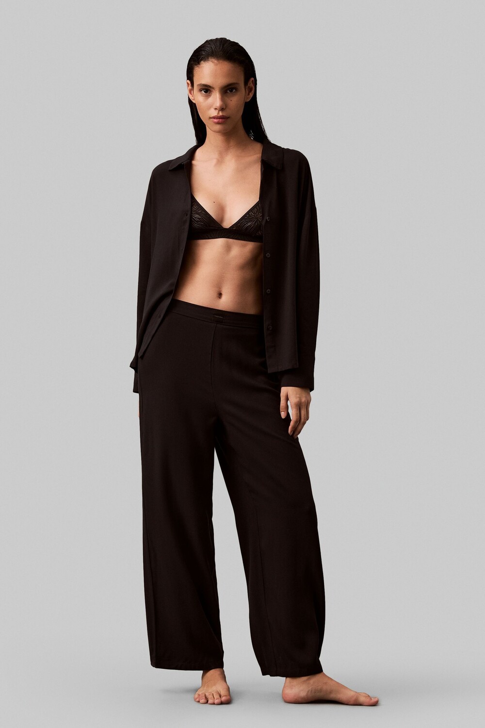 

Белые брюки для отдыха Calvin Klein, черный