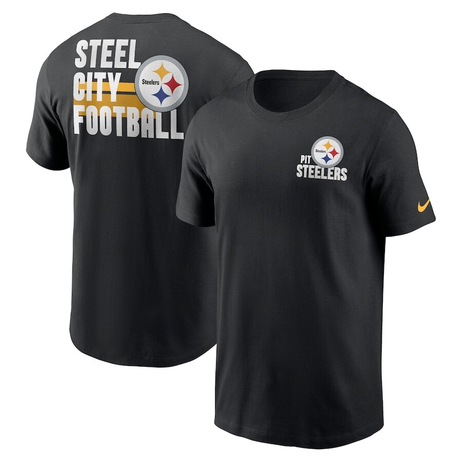 

Футболка с коротким рукавом Nike Pittsburgh Steelers, черный