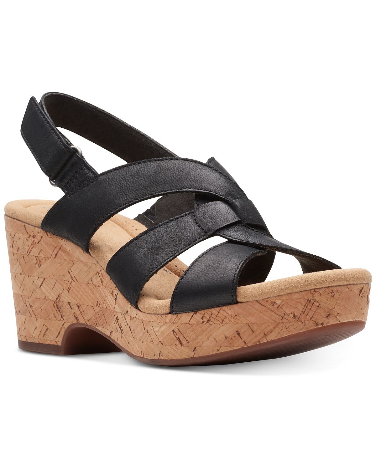 

Женская коллекция Giselle Beach Босоножки на танкетке с пяткой на пятке Clarks