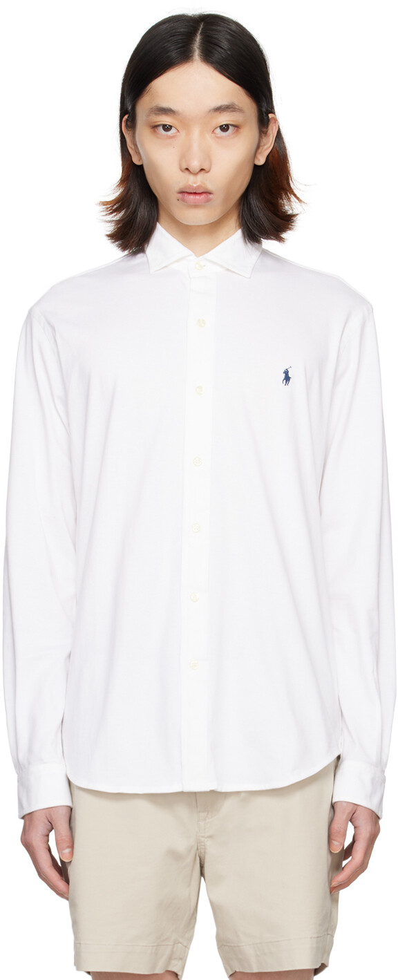 

Белая рубашка с вышивкой Polo Ralph Lauren