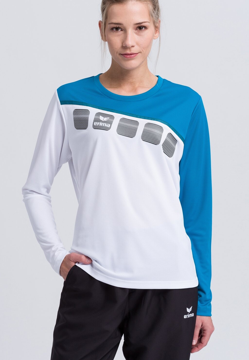 

Рубашка с длинным рукавом Erima, цвет White/blue