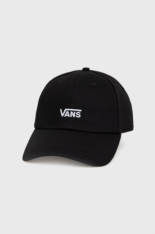 Хлопковая шапка Vans, черный