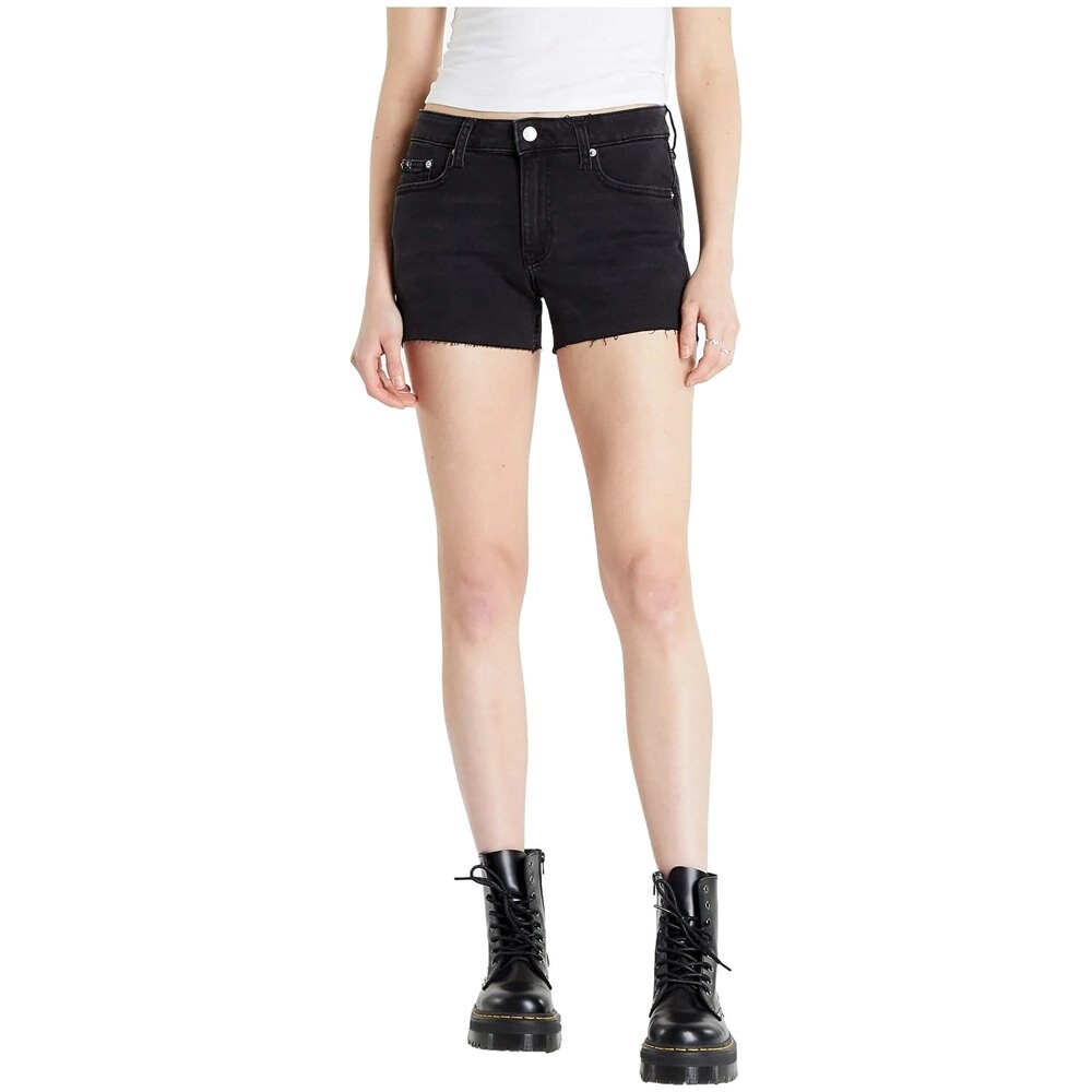

Шорты Calvin Klein Jeans J20J218505 Mid Waist Denim, черный
