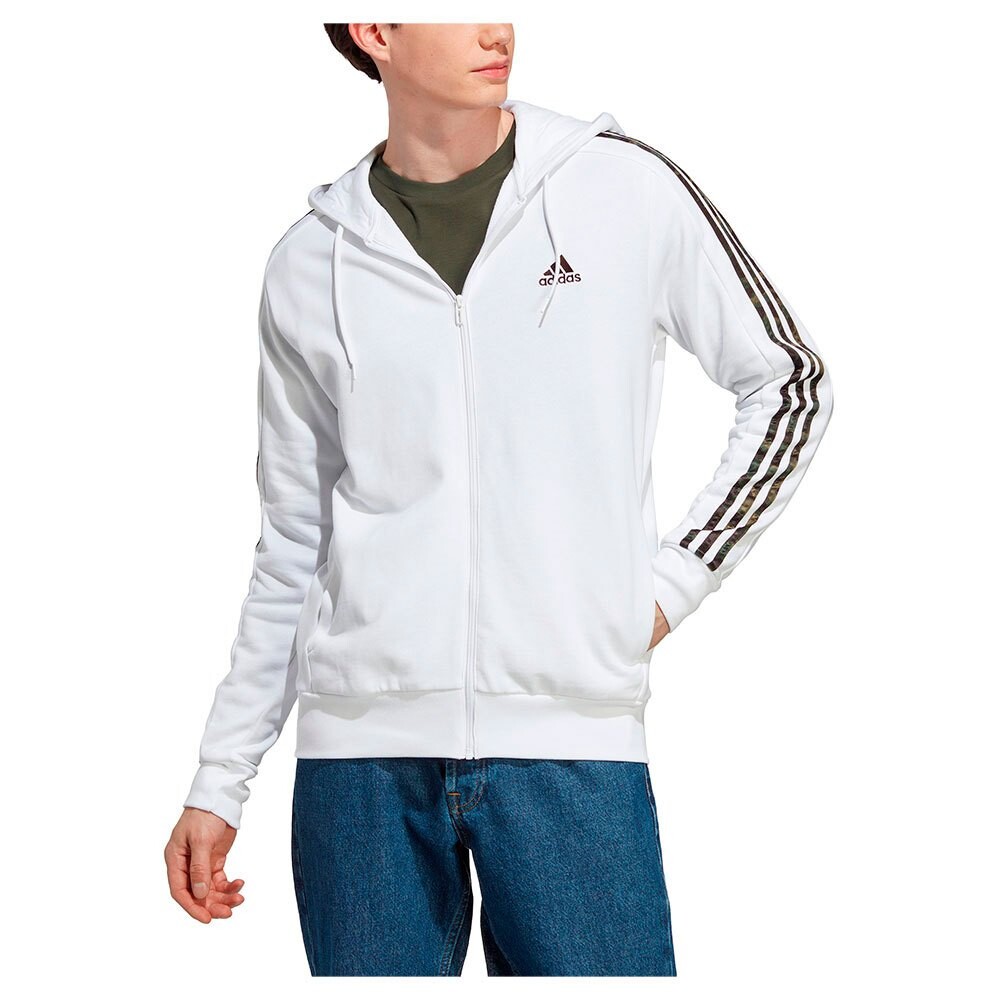 

Толстовка adidas Sportswear 3S Ft Full Zip, белый