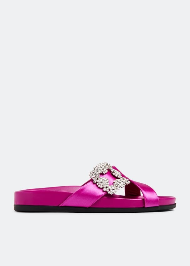 

Мюли Manolo Blahnik Chilanghi Flat, розовый