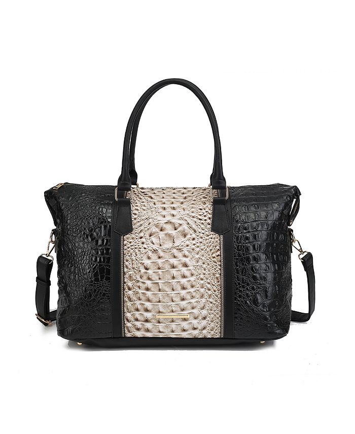 Женская спортивная сумка Raven с тиснением под крокодила от Mia K. MKF Collection, черный
