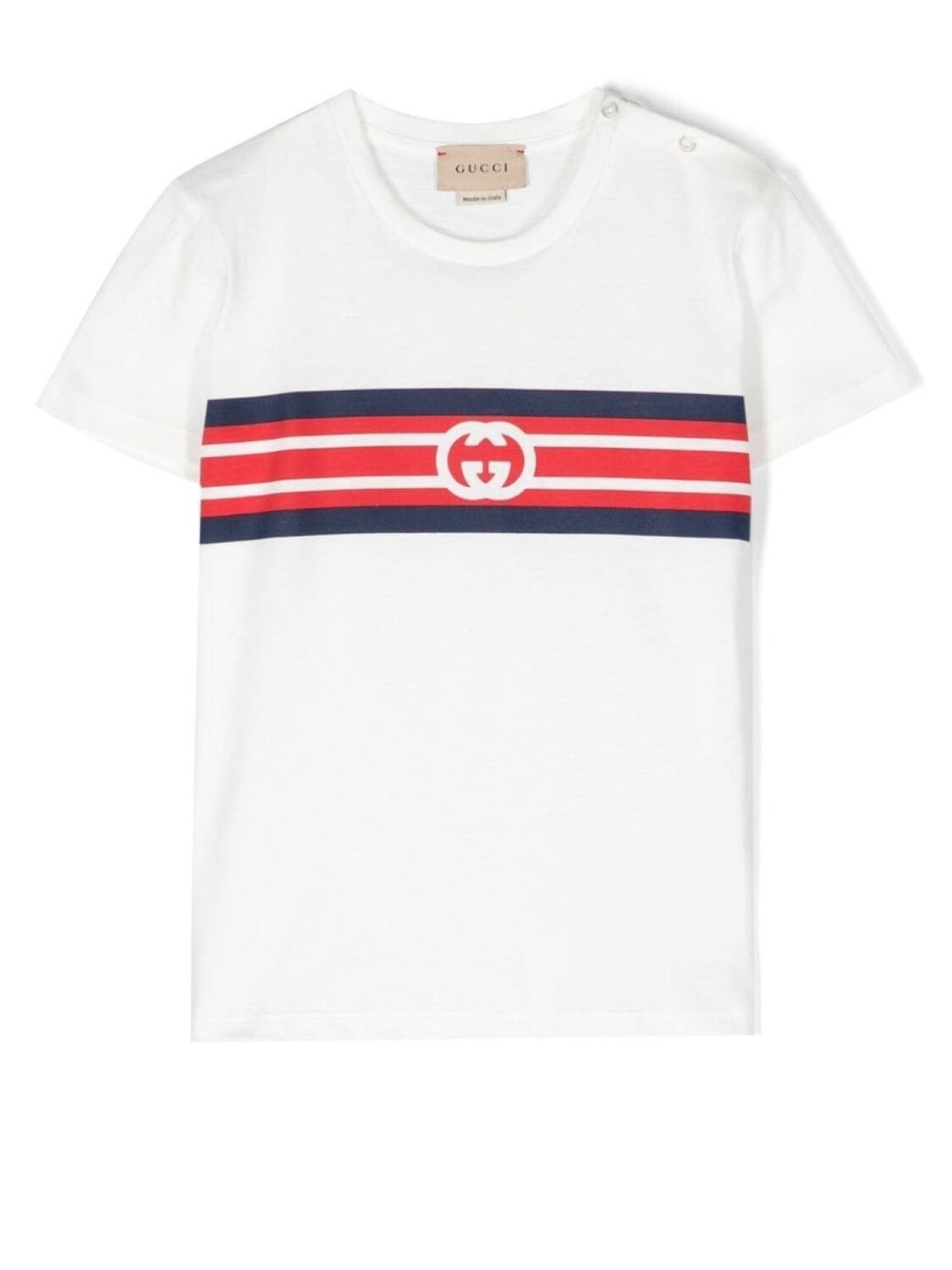 

Футболка с логотипом Interlocking G Gucci Kids, белый