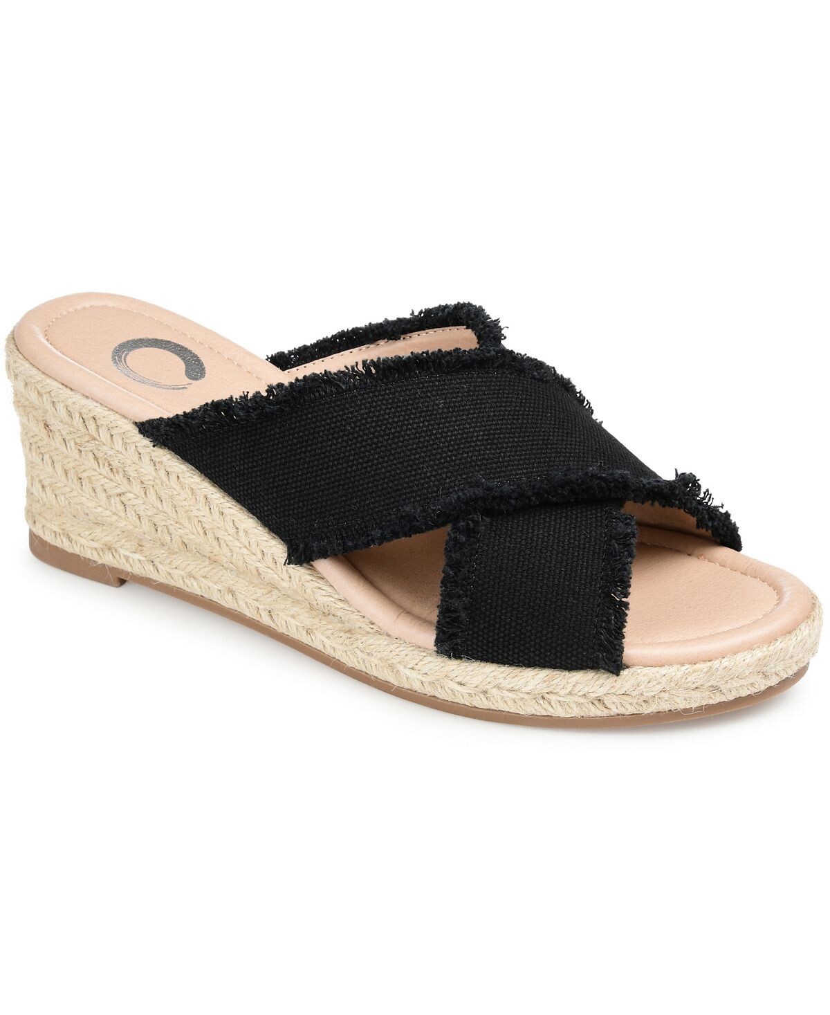 

Женские босоножки Shanni Espadrille на танкетке Journee Collection, черный