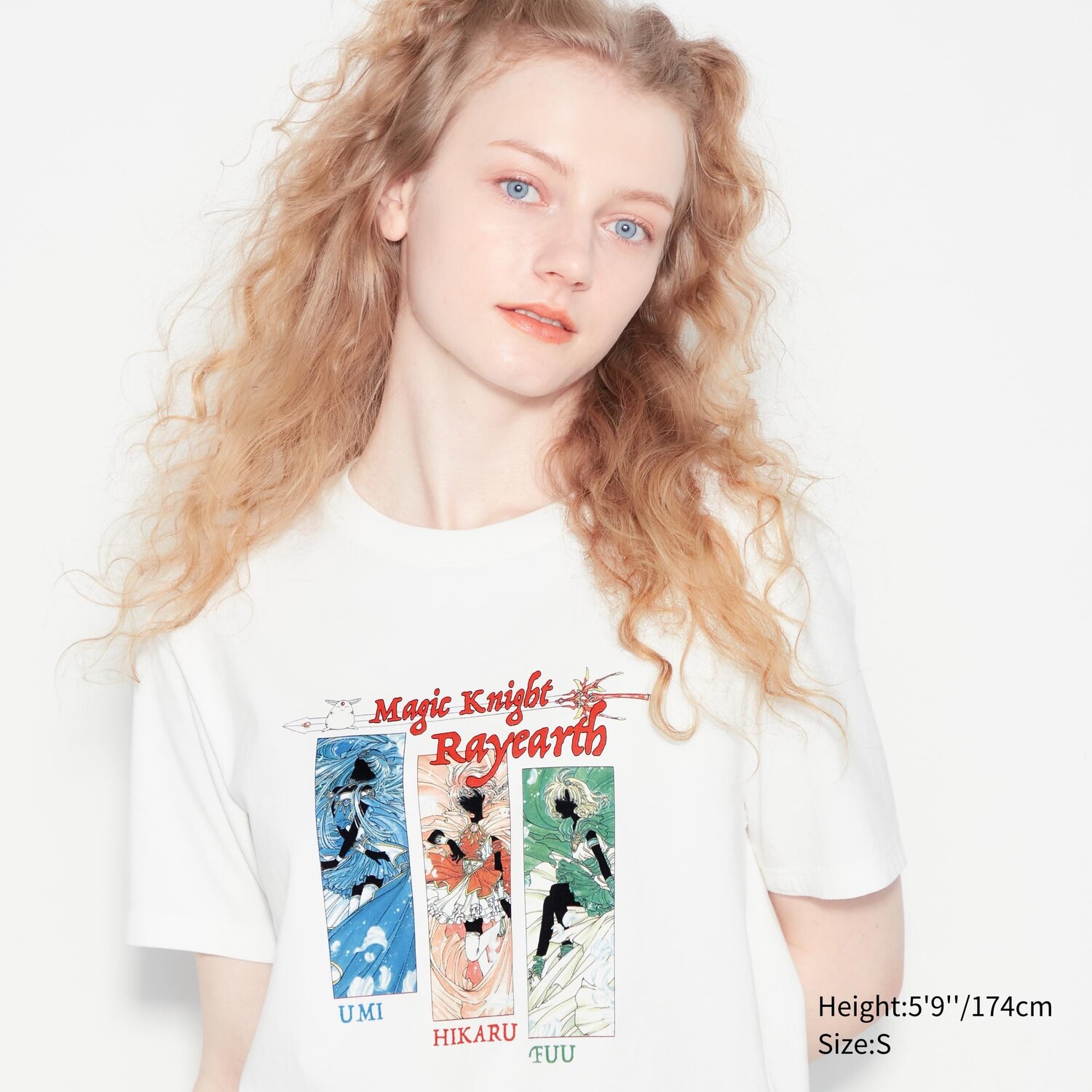 

Футболка с рисунком The World of Clamp UT Uniqlo, кремовый, Бежевый